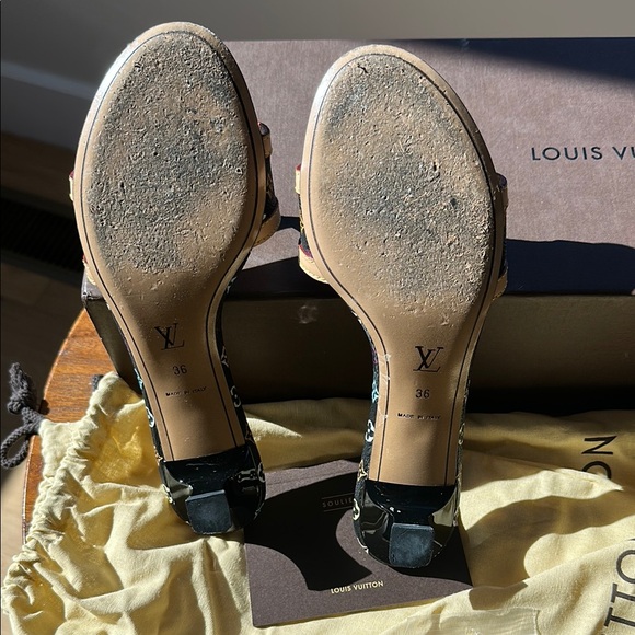 Louis Vuitton Monogram Multicolore Slide Sandals - Picture 9 of 10